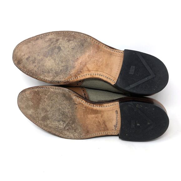 Allen Edmonds Wakefield Loafers Mens Size 9 D VTG Linen Leather Kiltie Classics - Picture 14 of 15